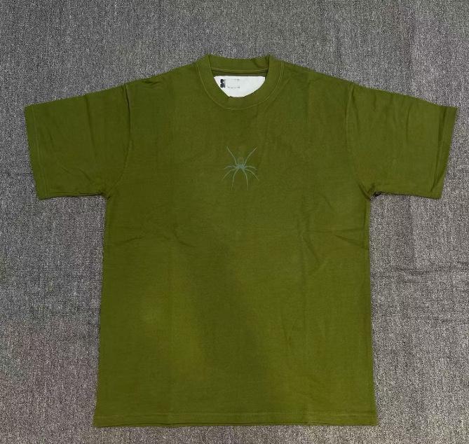 T-shirt Unisex con Stampa di Lettere in Schiuma Hip Hop Euro-Americano: Scollo Rotondo, Manica Corta, Design alla Moda