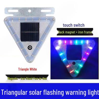 Feu Stroboscopique d'Avertissement Triangulaire Solaire Ant-Lu