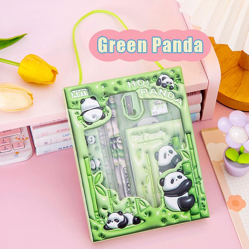 

6In1 Cat Stationery Set Primary School Children Learning Gift Box Pencils Kindergarten Birthday Gift Prizes Study Stationery Set