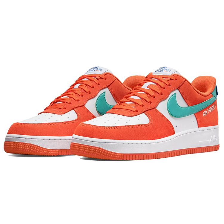 New Nike Air Force 1 Low '07 LV8 Athletic Club White Orange DH7568-800