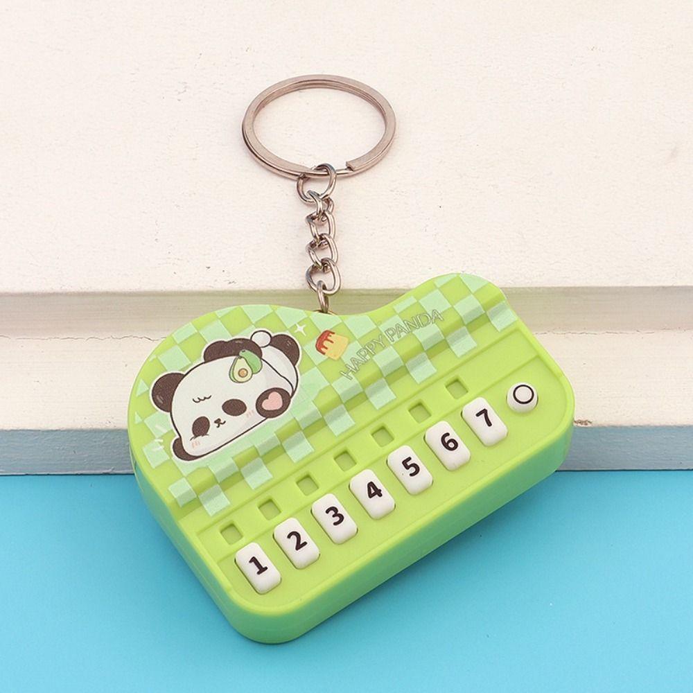 Mini Size Musical Instrument Toy Portable Piano Key Chain Electronic Keyboard Keychain  Children