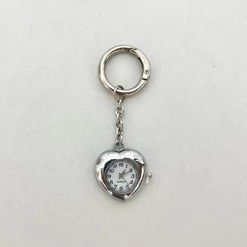 2025 HUA HUA Original Heart Watch Clock Pendant Keychain Niche Design Keyring Bag Pendant Charms Backpack Decoration HUA HUA