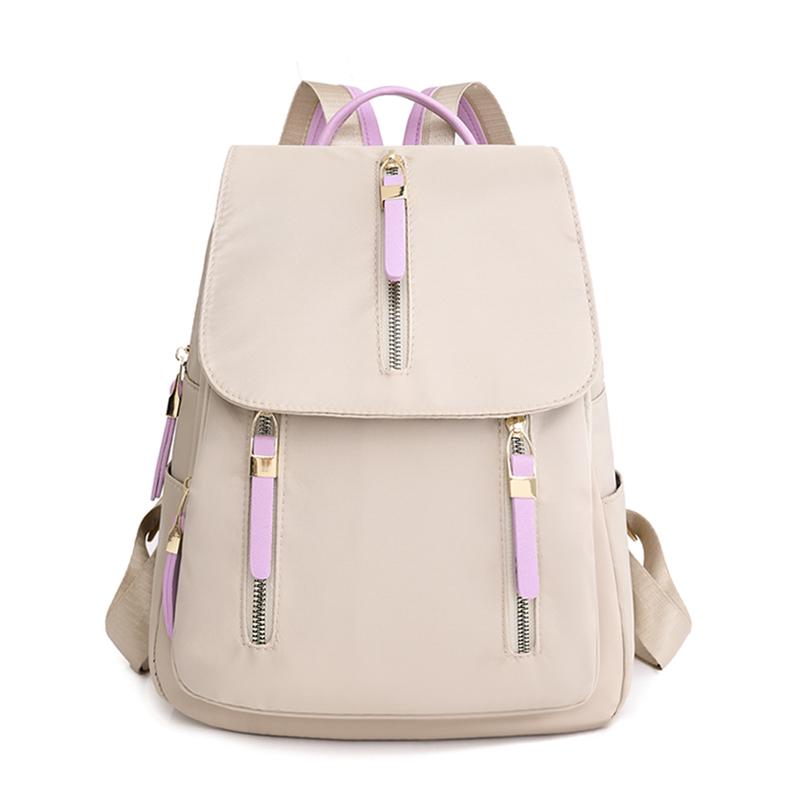Women's Multi-pocket Backpack Simple Feminine Backpack Large Capacity Ladies Travel Backpack Oxford Quality
