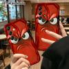 Phone Case: 2D Flat Samsung Galaxy A34 A35 M05 M06 S20 S22 S21 FE Plus 5G Protective Case, Red Angry Style, Perfect Christmas and Halloween Holiday Gi