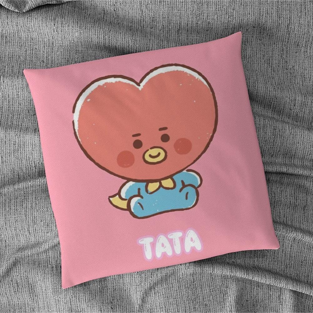 Simple Pattern Cartoon Pillowcase Interior Decoration Office Living Room Home Pillowcase 40x40cm