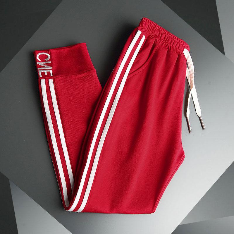 

Весенне-летние новые свободные тонкие прямые брюки-харлан с высокой талией, женские повседневные спортивные леггинсы M