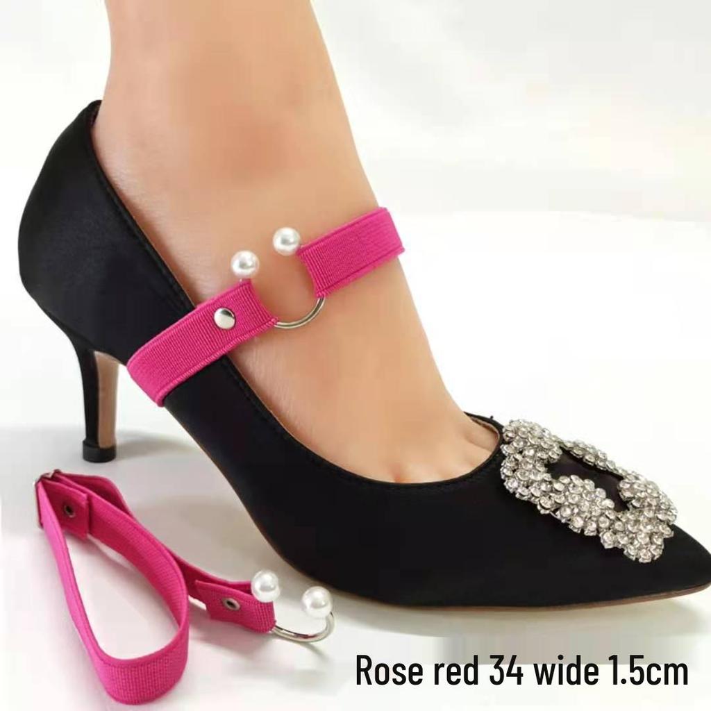 Lacets Ajustables à Boucle Perle Anti-Chute Élastiques pour Chaussures Surdimensionnées