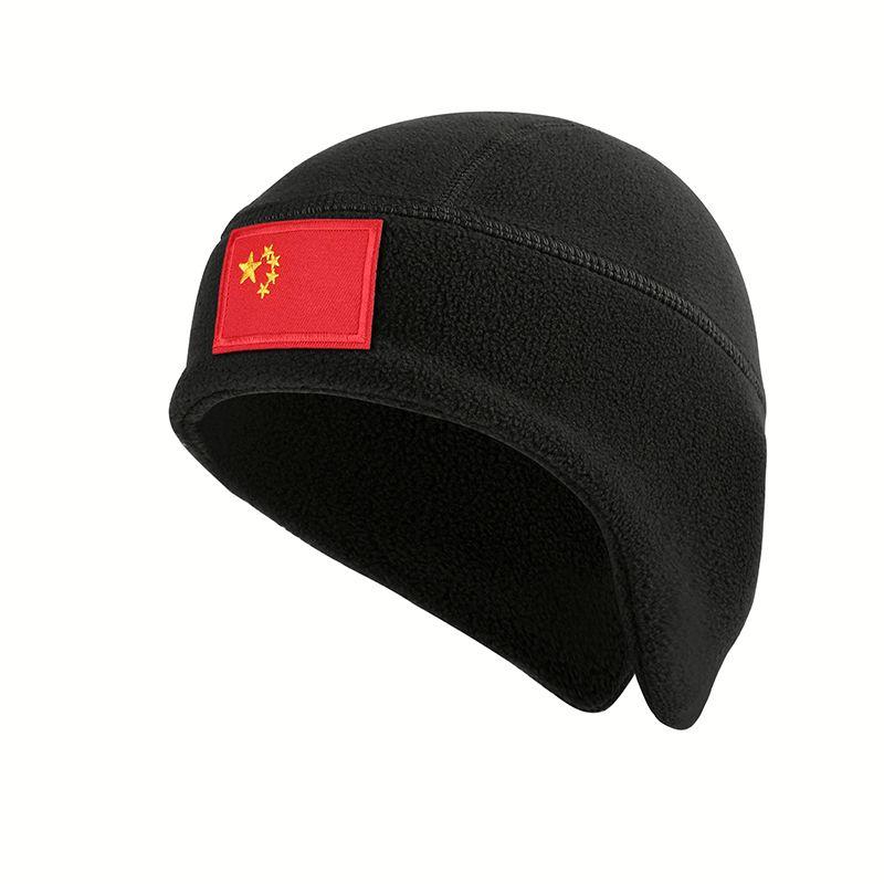 

Флисовая шапка Осень и Зима Спорт на открытом воздухе Холодная маска Ветрозащитная Heattech Походный шарф Мужская и женская Шапка-наушники для езды верхом и катания на лыжах Black (separate ear cap)(Flag Section) All yards