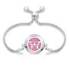 Women's Openable Titanium Steel Essential Oil Diffuser Bracelet