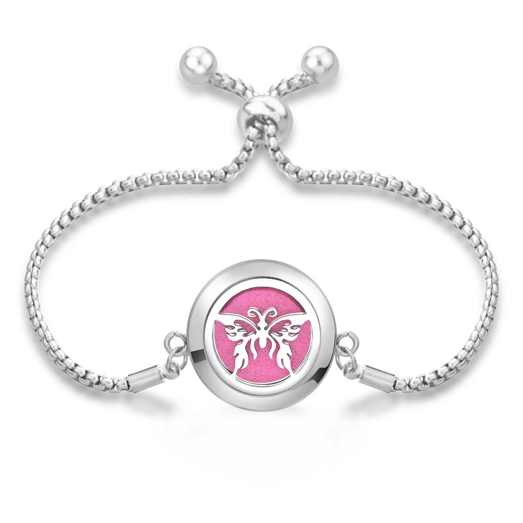 Women's Openable Titanium Steel Essential Oil Diffuser Bracelet
