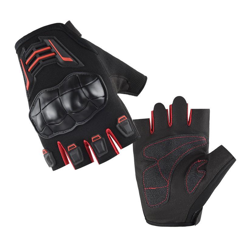 Mens Half-Finger Motorcycle Gloves Riding Outdoor Cycling Anti-Slip Breathable Durable Sport
