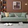 Four Seasons Universal Washed Cotton Pure Color Cotton Plaid Quilted Sofa Cushion Modern Simple Non-slip Sofa Cushion Towel.