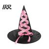 Creative Halloween Witch Hat, Reusable Oxford Cloth Pointed Wizard Hat for Costume, Carnival, Masquerade, Cosplay Party Black