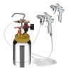 Spray Paint Pressure Pot Tank, 2L/0.5gal Lightweight Air Paint Pressure Pot, 1.8mm Nozzle Spray Paint Gun 3m Hoses for Home Decoration Architecture