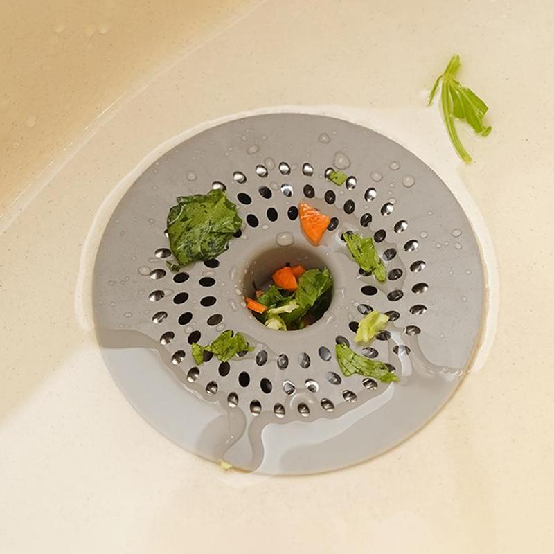 1 szt. Silikonowy Filtr do Odpływu Podłogowego Łapacz Włosów Sitko do Odpływu Z Otworami Odpływowymi Do Odpływu Prysznicowego w Łazience Sitko do Zlewu Kuchennego