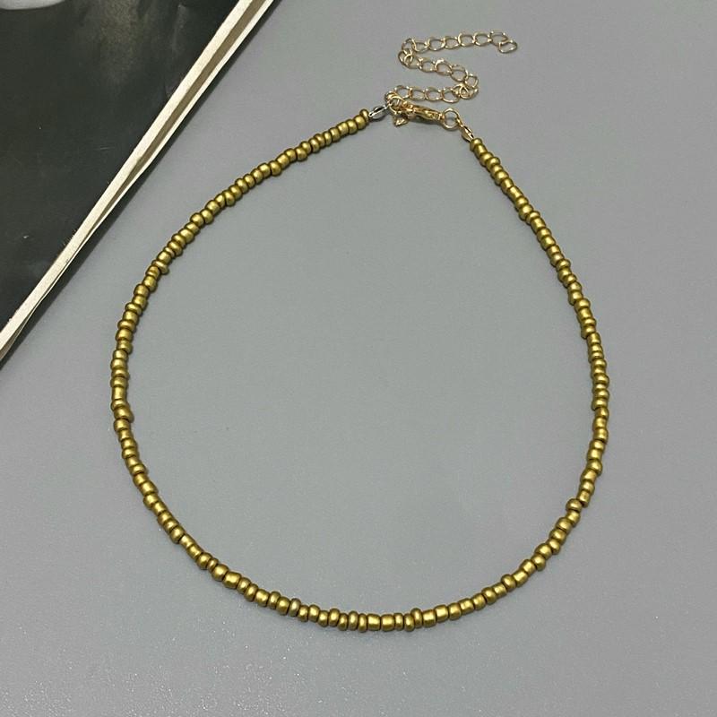 NEW Simple Seed Beads Choker Women Korean Fashion Charm Colorful Handmade Boho Collar Chain Neck Necklace Femme Jewelry Gift