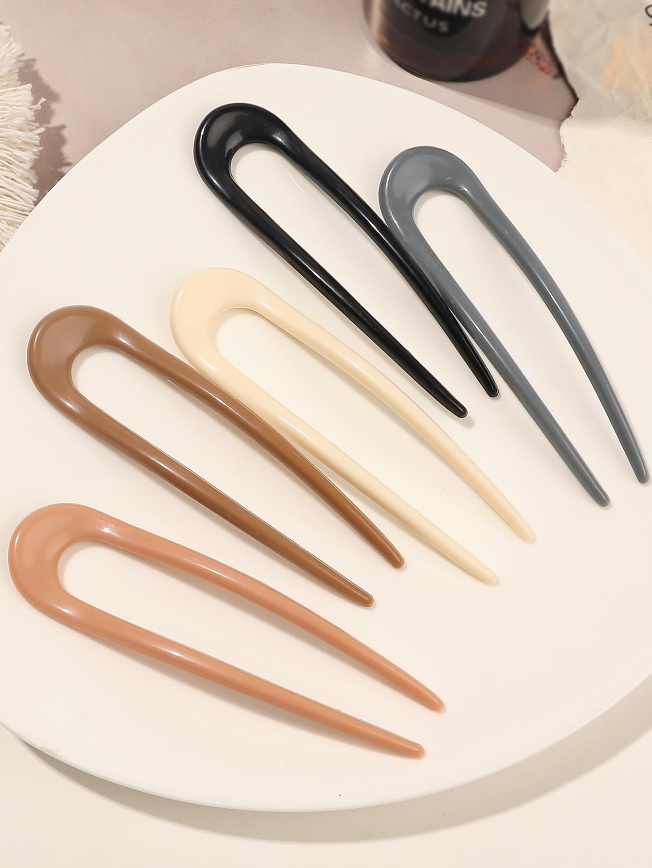 

Французские вилки для волос U-образной формы, заколки-клипсы для тонких густых волос, шпильки для пучка, женские винтажные аксессуары для прически