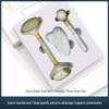 Jade Roller & Gua Sha Beauty Set - Double Roller Massager with Small Cow Horn & Large Ball Massage Tools.
