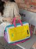 Fashionable Large-Capacity Lightweight Travel Bag for Women and Men - Handheld, Shoulder, Crossbody, Sports, Fitness, Patchwork Storage Luggage Bag