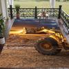 Crystal Velvet Rug with Komatsu Design, Soft Non-Slip Floor Mat for Living Room Bedroom Decor