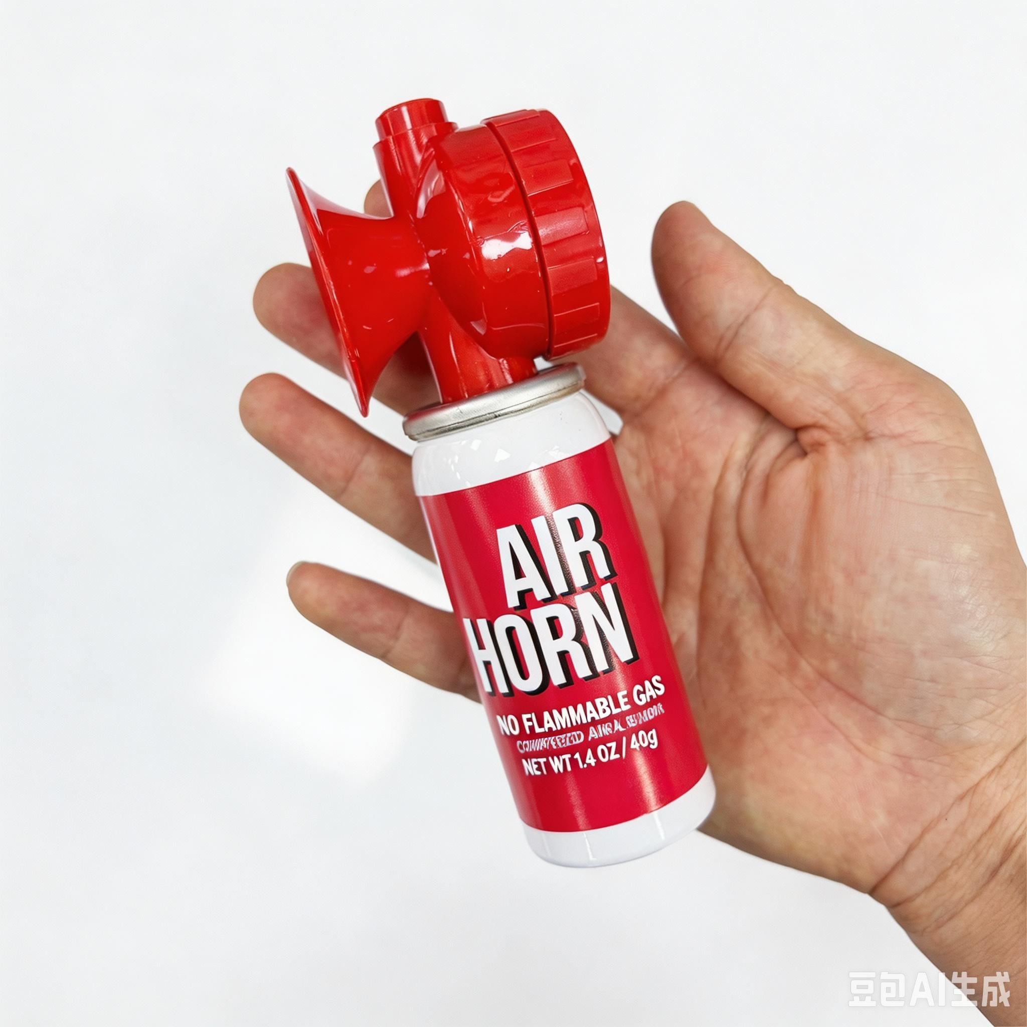 Portable Mini Air Horn Safety Signal Horn for Sports Emergency красный