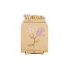 Handbemalte Muttertags-Plakette Ornament Geschenke für Mama DIY Handabdruck Schild 2D Flache Dekoration Holzblumen-Bastelarbeit Muttertag