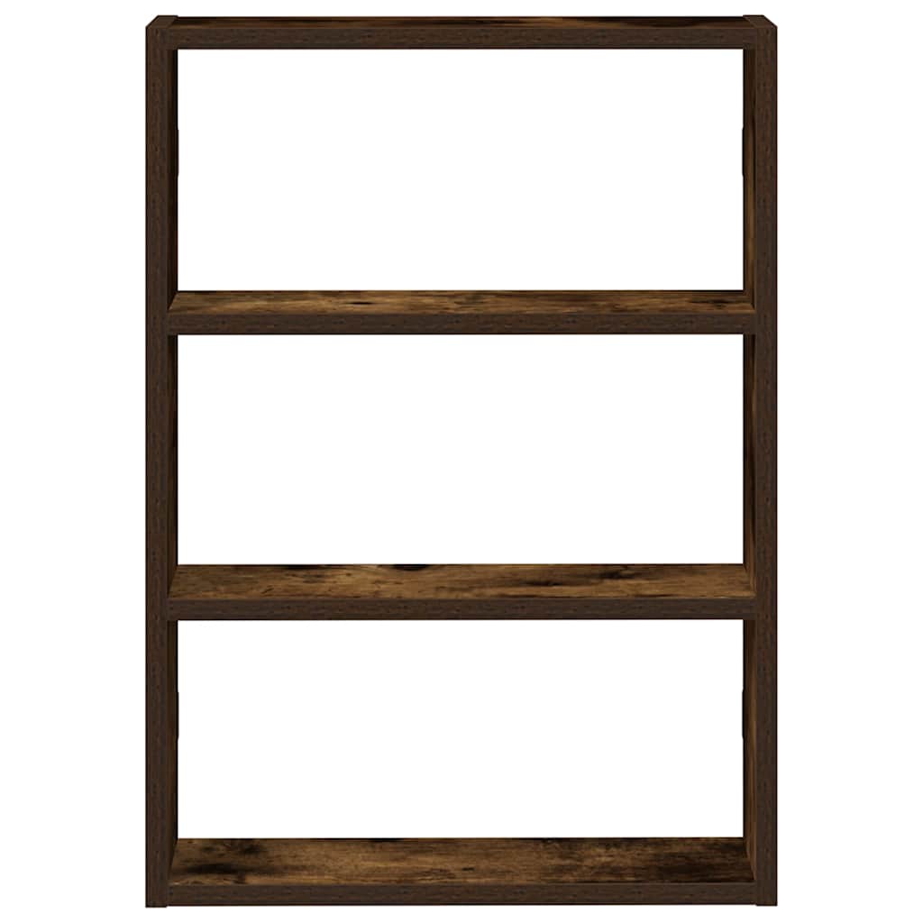 Wall Shelf Smoked Oak 43 X 9 X 60 Cm Wood Based Material