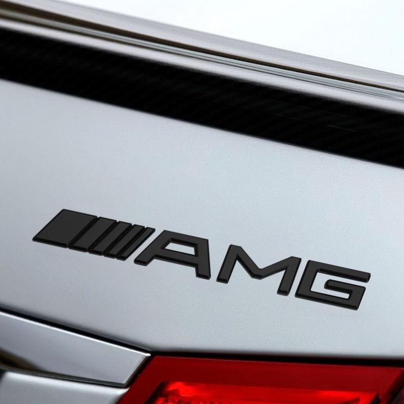 Car 3D Metal Super Custom Limited Body AMG Emblem Badge Decals Auto Tail Sticker For Mercedes-Benz W166 W212 W204 C E ML GL GLK