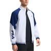 FILA Tennis Loose Fit Long Sleeve Jacket With Logo Men Jackets Jade-White A11M513704F-WT