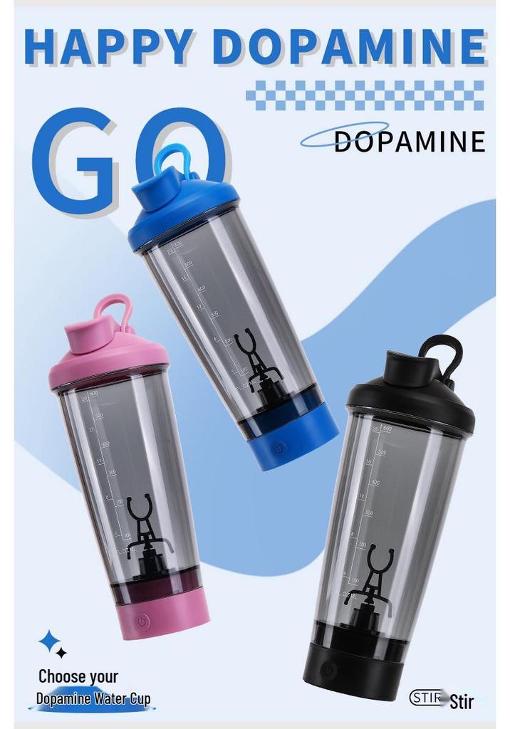 Electric Shaker Cup for Protein, Milk, and Coffee Drinks