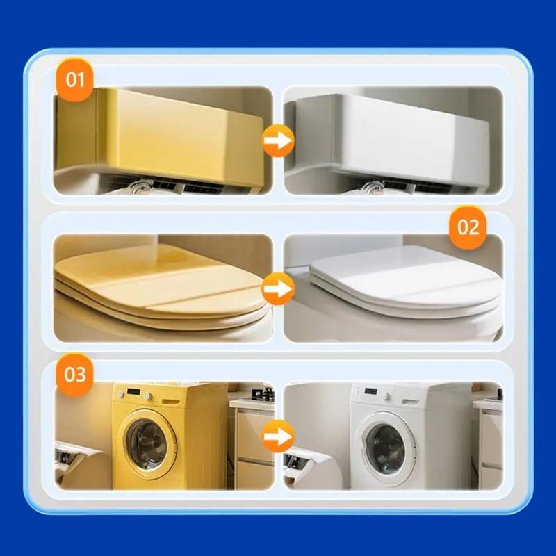 Stain Remover Plastic Gloss Restoration Agent for Air Conditioning Shell Appliances Plastic Yellowing Removal Sprayer