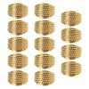 14pcs Finger Protector Ring Thimble Gold Copper Thimble Adjustable Thimble  Quilting
