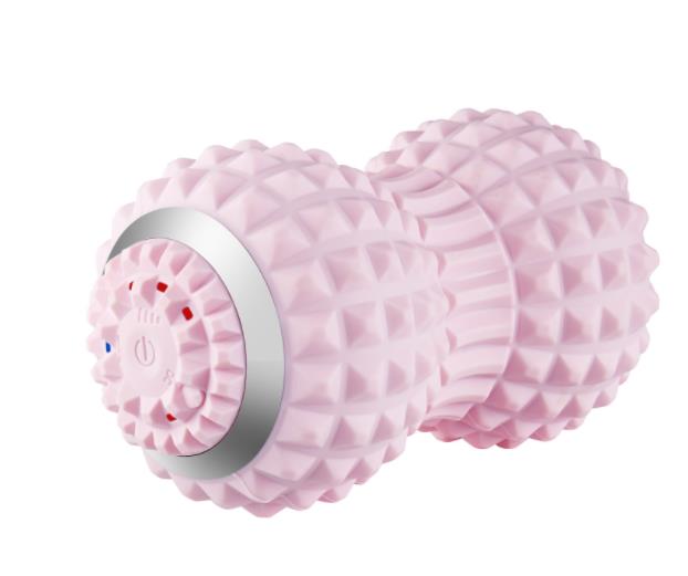 

Electric vibration yoga ball 3 block adjustable intensity deep massage body massager wheel for musJUEe relief розовый
