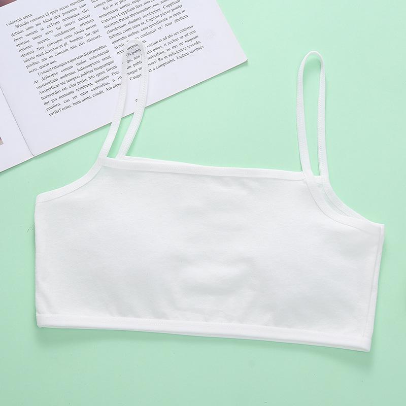 Einfarbiger Mädchen Camisole BH Bandeau - Anti-Protrusions-Stil