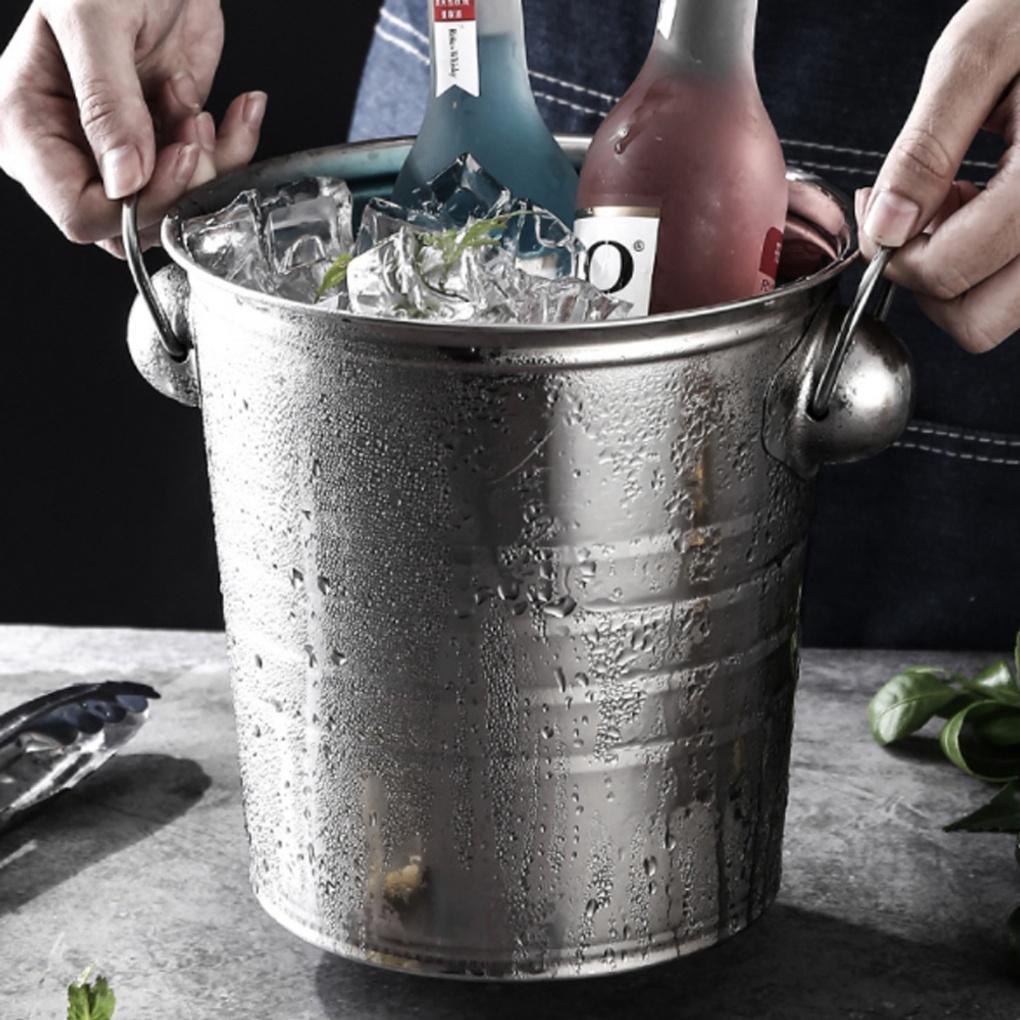 Stainless Steel Ice Bucket (5L) Wine Cooler Champagne Ice Bucket