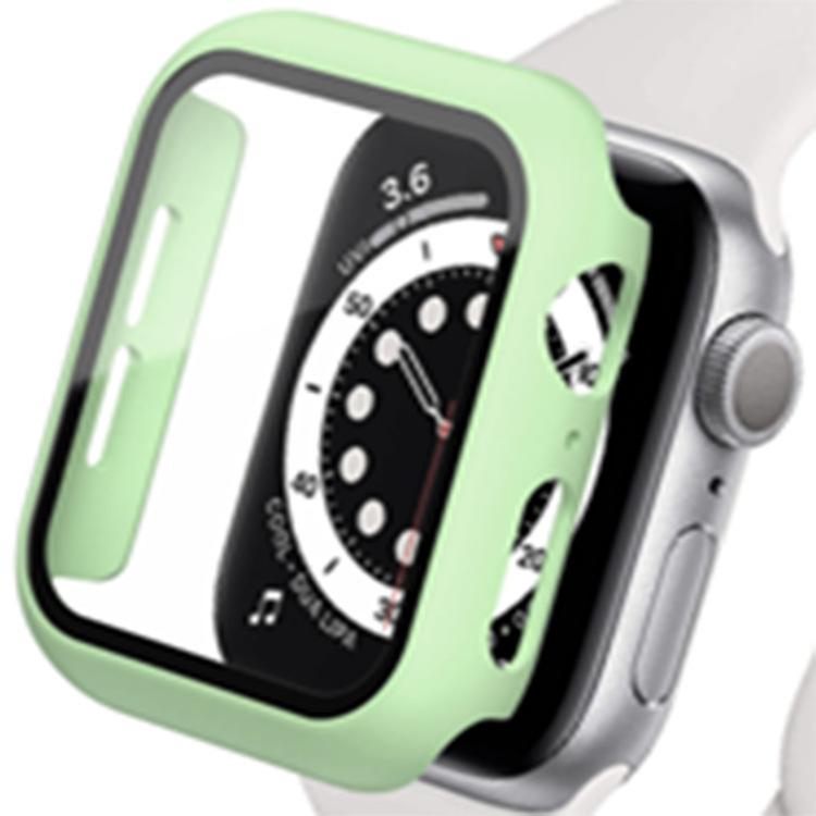 Compatible Apple Watch Series 5/6/7/8/9 Protective Hard Case with Tempered Glass Film