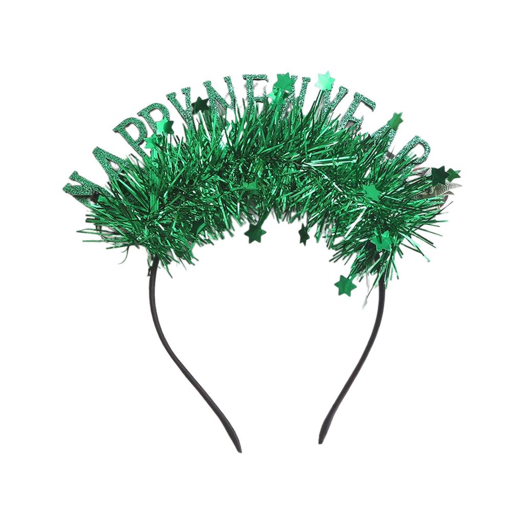 New Year Party Cool Costume Headband Christmas Headwear Photo Props Tinsel Karaoke Party Headwear Cosplay Accessories