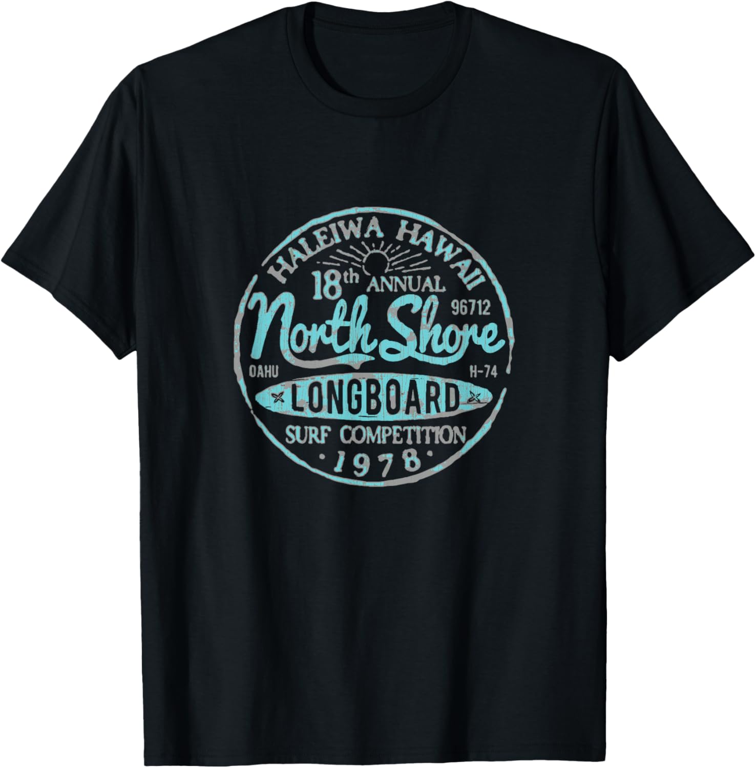 North Shore Long Board Surf T-Shirt S