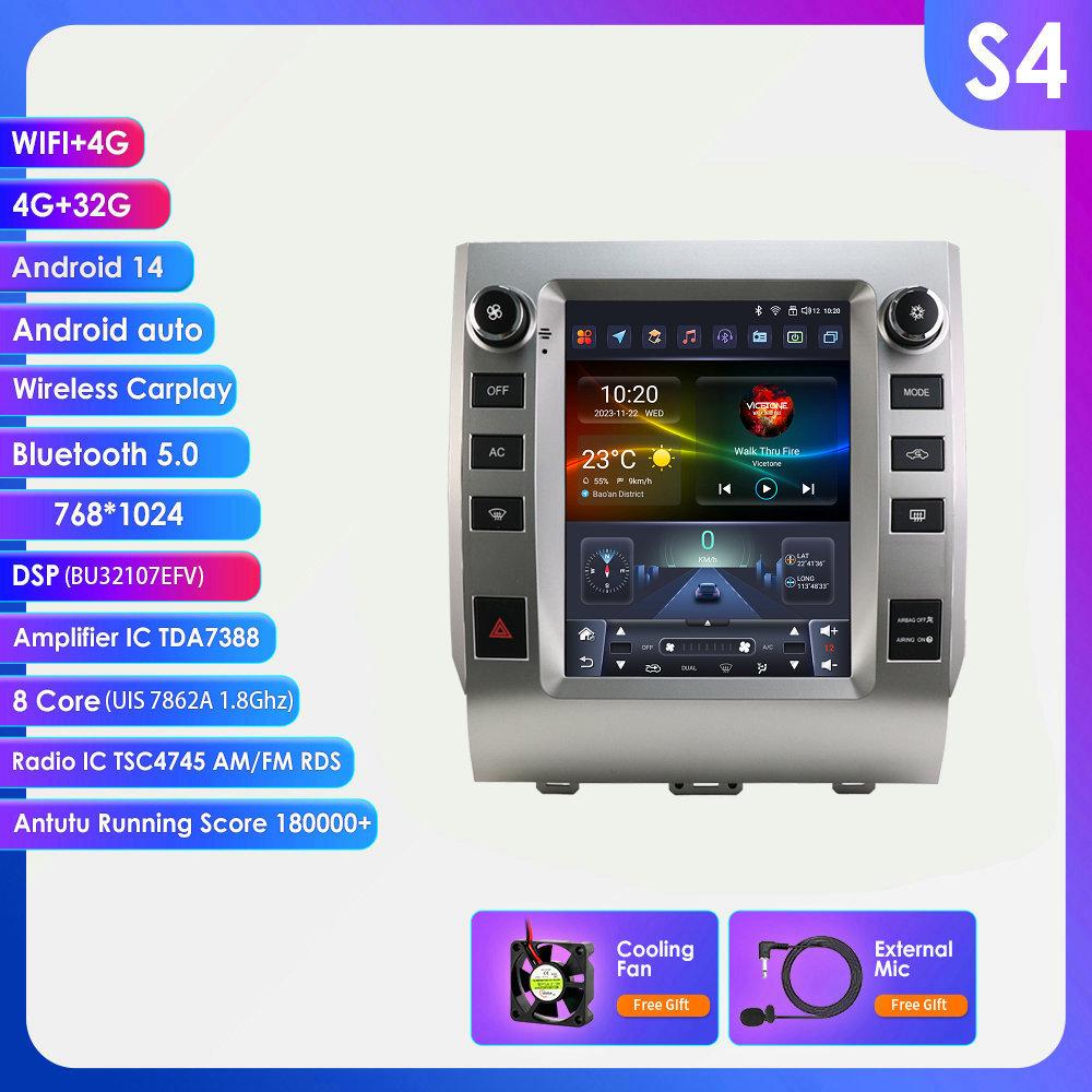 9.7" Vertical Screen Carplay Android HD Navigation for 13-18 Toyota Tundra