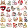 10/30/50pcs Retro Cartoon Animals Aesthetic Stickers Cute Graffiti Sticker DIY Water Bottle Phone Suitcase Decals Decoration Toy