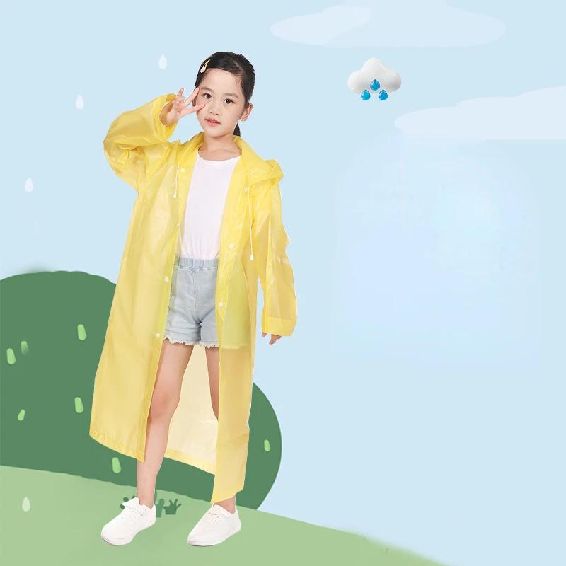 

Новый 20шт утолщенный детский плащ EVA одежда для отдыха на природе водонепроницаемый костюм детский прозрачный дорожный водонепроницаемый плащ 1PCS