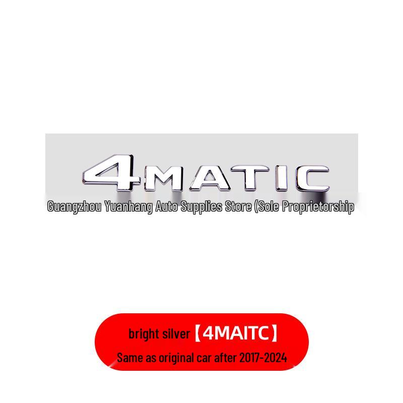 Compatible with Mercedes GLS400d GLS500 GLS63 AMG V8 Biturbo 4MATIC Fender Emblem Sticker