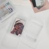 Small Size Storage Box Card Holder Sticker Stationery Transparent Storage Box Film Storage Box Flip Classification Box INS