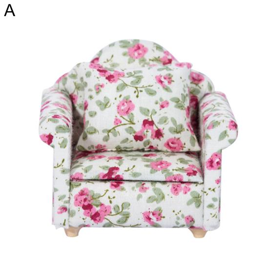 Portable Universal Useful Smooth Surface Exquisite Detail 1/12 Dollhouse Mini Furniture Sofa