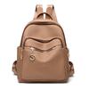 IELGY Ladies Large-Capacity Solid Color Temperament Fashion Backpack Casual Korean Simple Travel Backpack