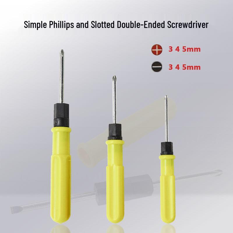 Dual-Ended Screwdriver: Phillips & Slotted, Sizes 3.0/4.0/5.0, Manual Repair Tool