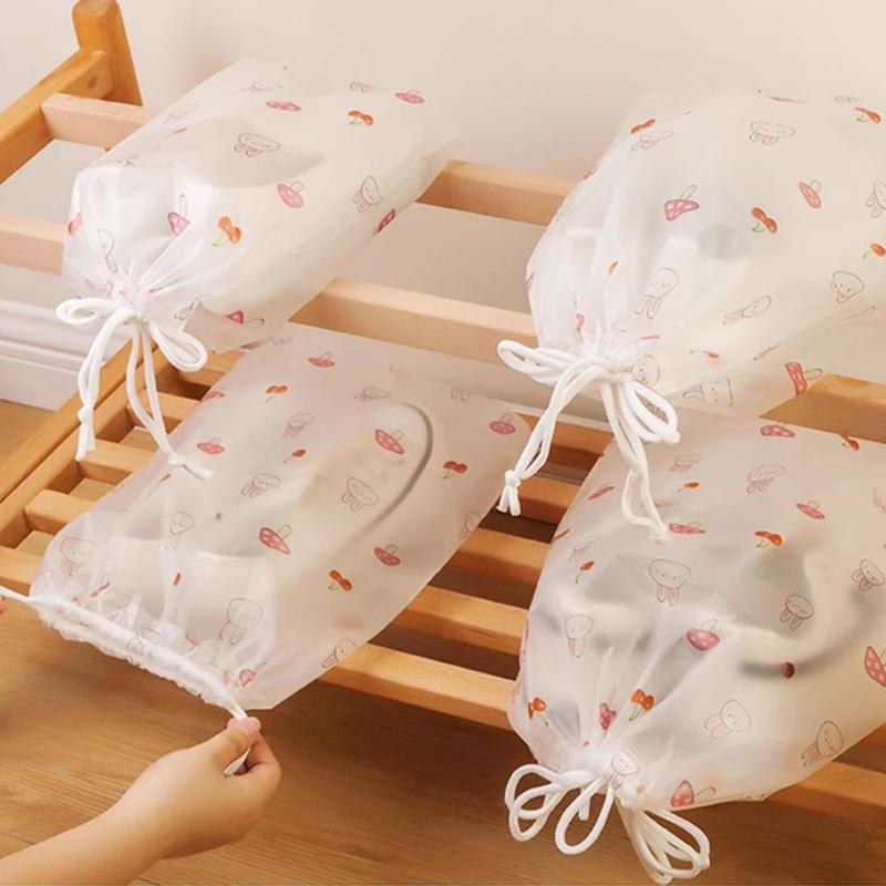 Tragbare Aufbewahrungstasche mit Kordelzug Koffer-Pakettasche Staubdichte Schuhabdeckung Wasserdichte Reise-Aufbewahrungstaschen Unterwäschebeutel