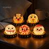 Dumpling Stress Relief Toys 1/5Pcs Christmas Toy, LED Glowing Squeeze Toy with Reduction Gadget Steamer, Santa Snowman Reindeer Gingerbread