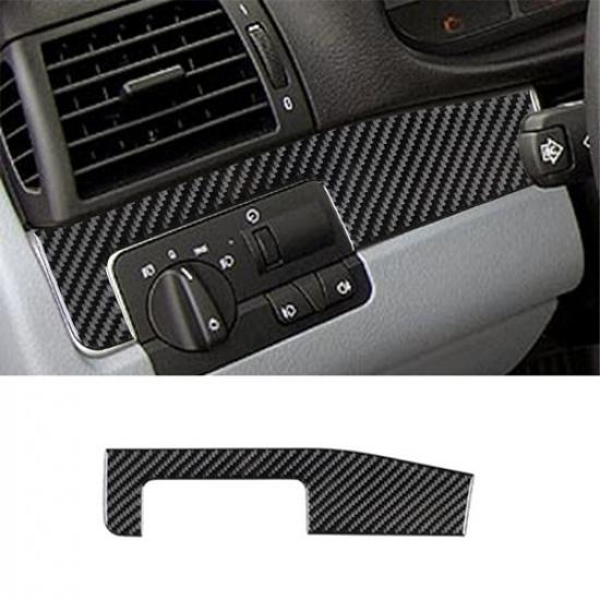 Carbon Fiber Interior Driver Side Dashboard Cover Trim For BMW 3 Series E46