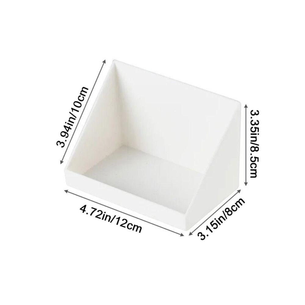 White/Transparent Oblique Opening Storage Box Wall Mounted Sundries Organizer  Bathroom